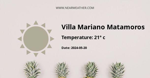 Weather in Villa Mariano Matamoros