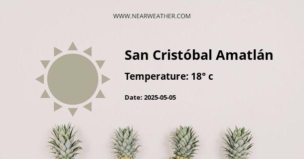 Weather in San Cristóbal Amatlán