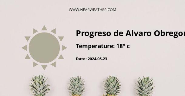 Weather in Progreso de Alvaro Obregon