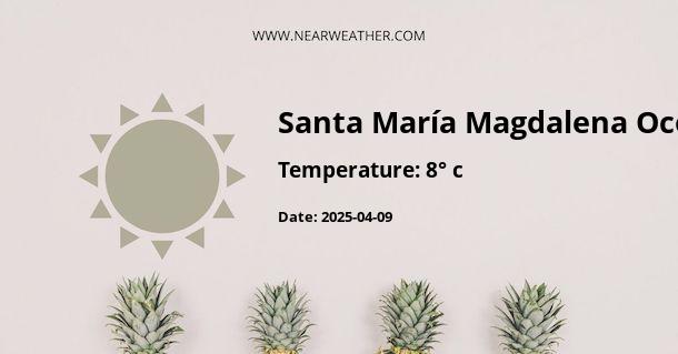 Weather in Santa María Magdalena Ocotitlán