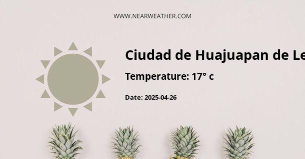 Weather in Ciudad de Huajuapan de León