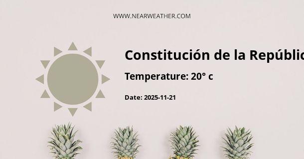 Weather in Constitución de la República
