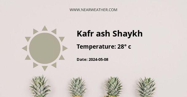 Weather in Kafr ash Shaykh