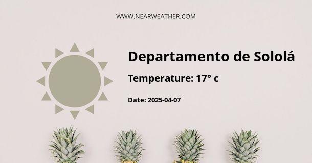 Weather in Departamento de Sololá