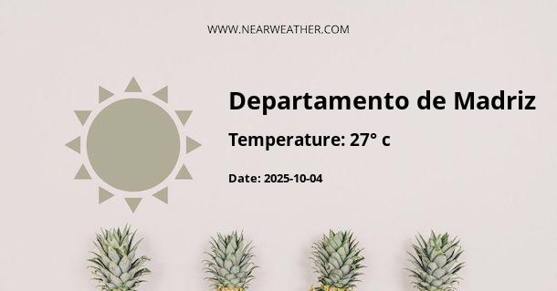 Weather in Departamento de Madriz