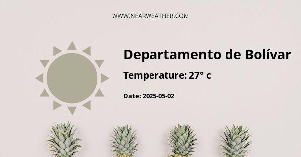 Weather in Departamento de Bolívar