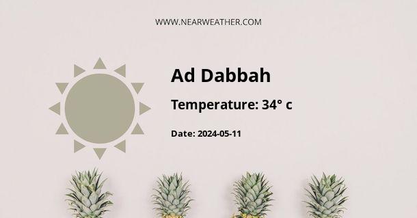 Weather in Ad Dabbah