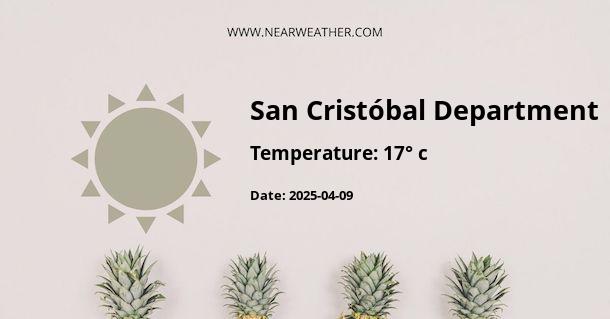 Weather in San Cristóbal Department