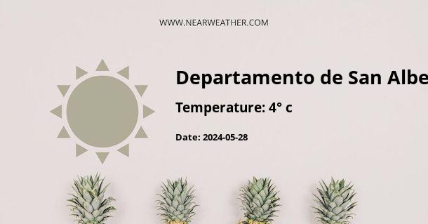 Weather in Departamento de San Alberto