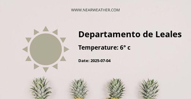 Weather in Departamento de Leales