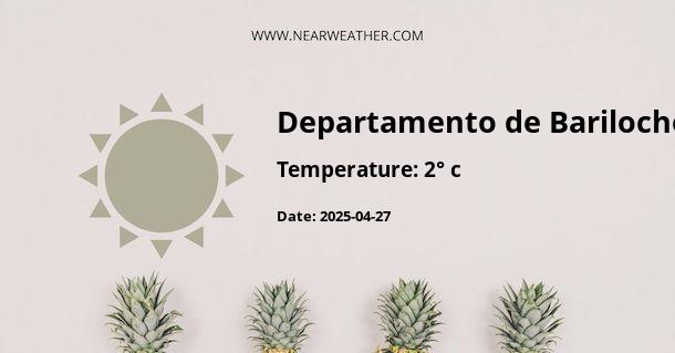 Weather in Departamento de Bariloche