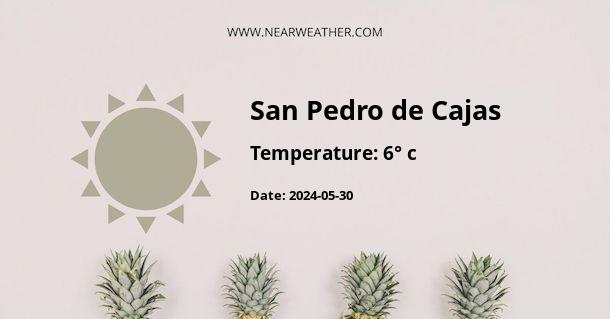 Weather in San Pedro de Cajas