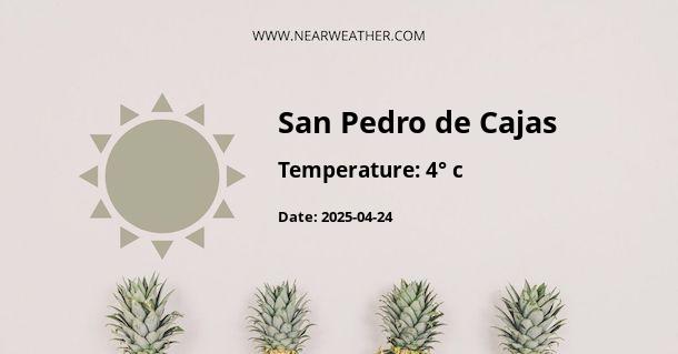 Weather in San Pedro de Cajas