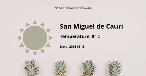 Weather in San Miguel de Cauri