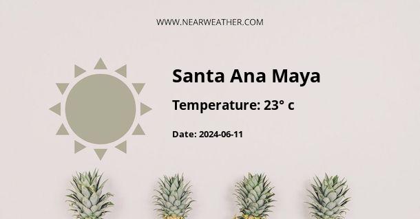 Weather in Santa Ana Maya