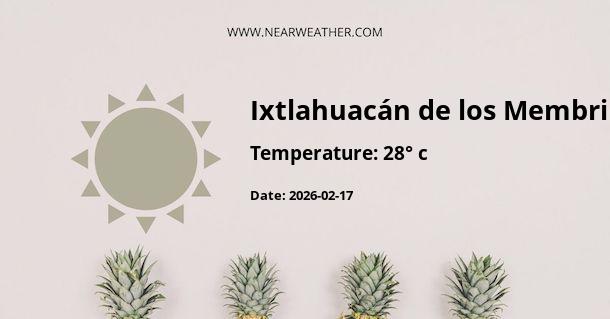 Weather in Ixtlahuacán de los Membrillos