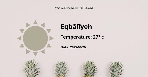 Weather in Eqbālīyeh