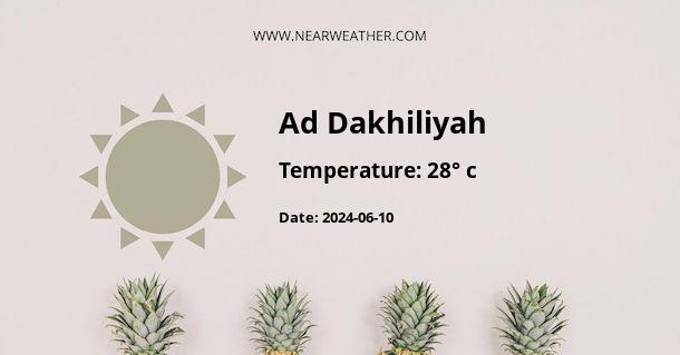 Weather in Ad Dakhiliyah