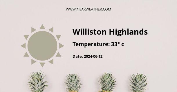 Weather in Williston Highlands