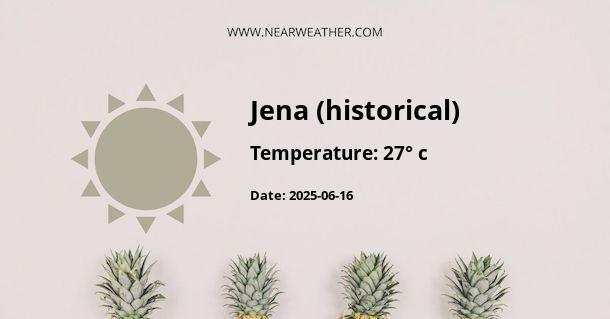 Weather in Jena (historical)