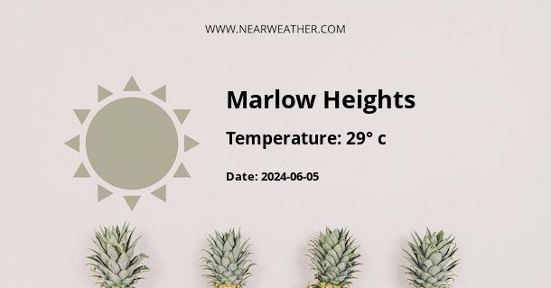Weather in Marlow Heights
