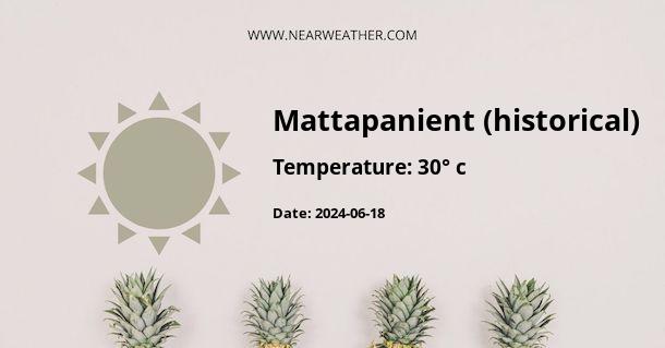 Weather in Mattapanient (historical)