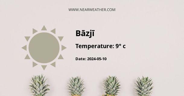Weather in Bāzjī