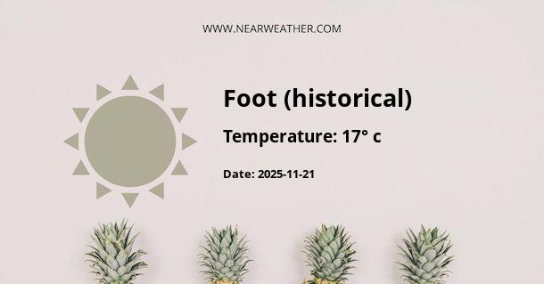 Weather in Foot (historical)