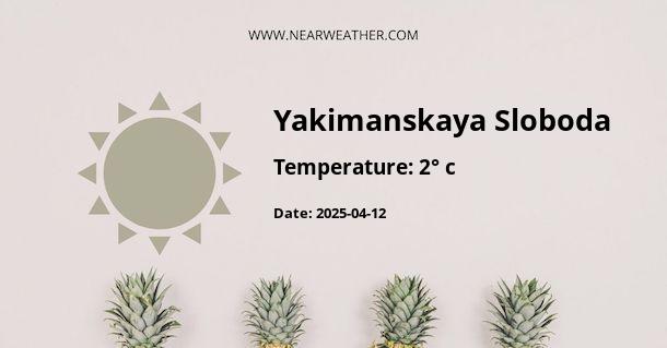 Weather in Yakimanskaya Sloboda