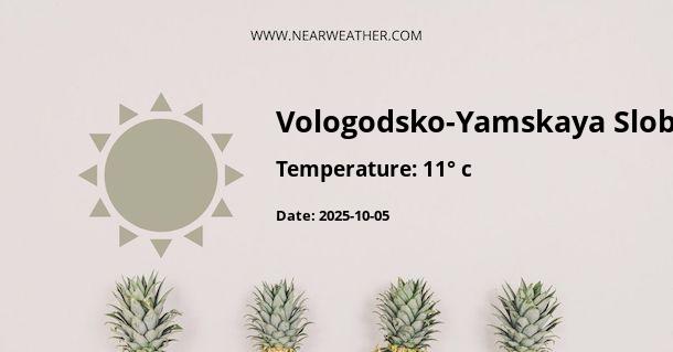 Weather in Vologodsko-Yamskaya Sloboda