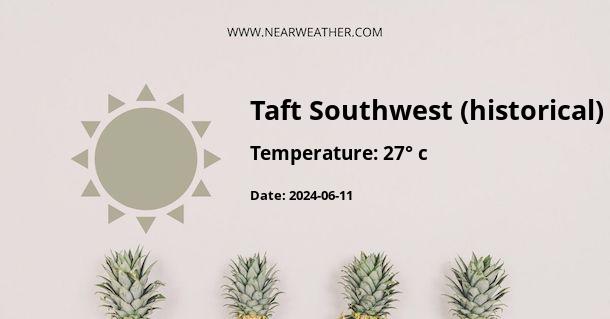 Weather in Taft Southwest (historical)