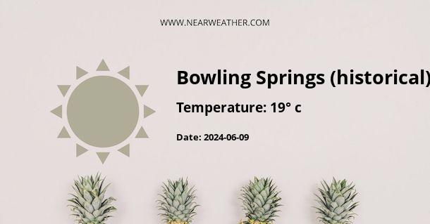 Weather in Bowling Springs (historical)
