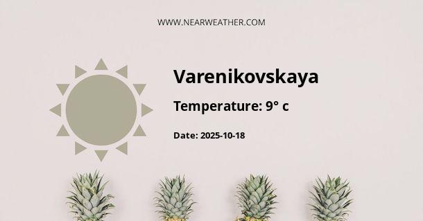 Weather in Varenikovskaya