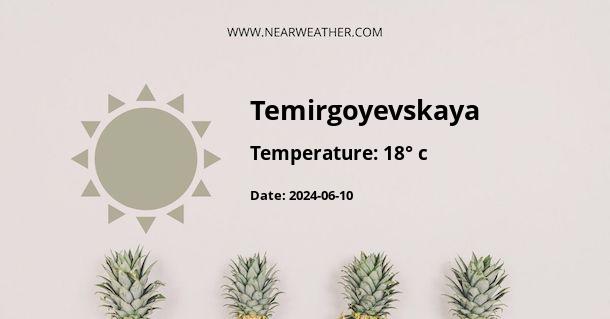 Weather in Temirgoyevskaya