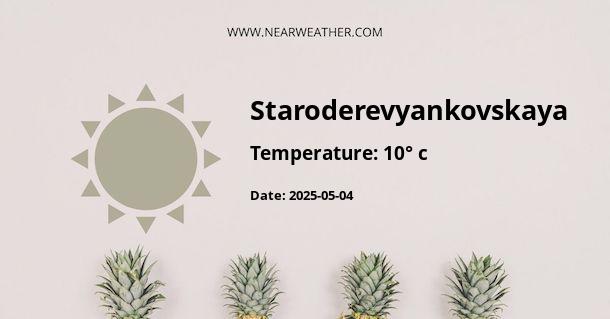 Weather in Staroderevyankovskaya