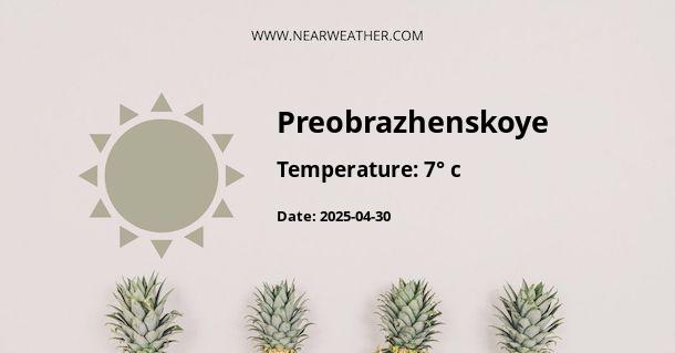 Weather in Preobrazhenskoye