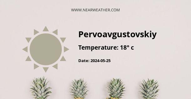 Weather in Pervoavgustovskiy