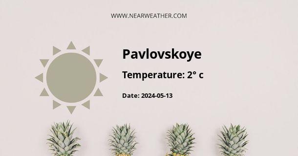 Weather in Pavlovskoye