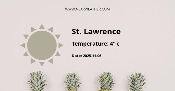 Weather in St. Lawrence