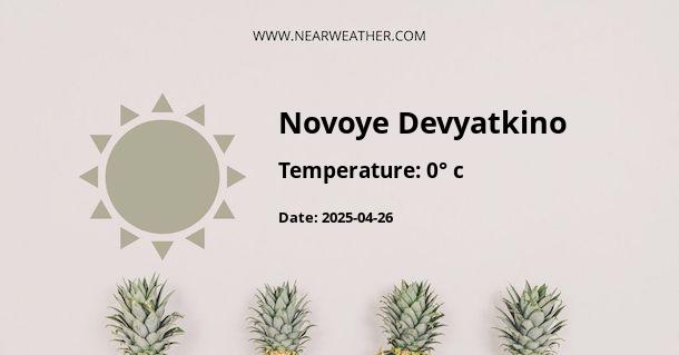 Weather in Novoye Devyatkino