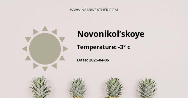 Weather in Novonikol’skoye