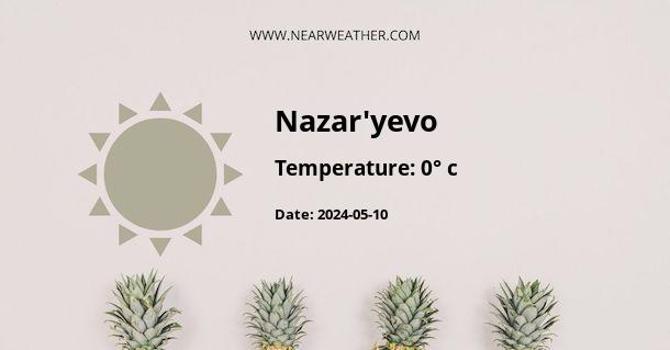 Weather in Nazar'yevo