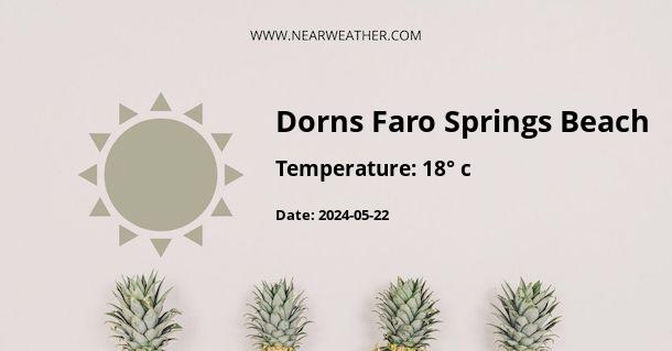 Weather in Dorns Faro Springs Beach