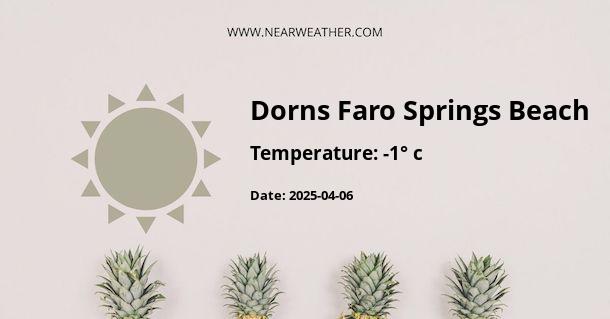 Weather in Dorns Faro Springs Beach