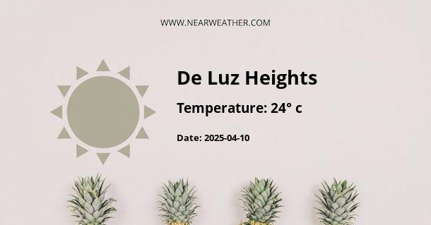 Weather in De Luz Heights