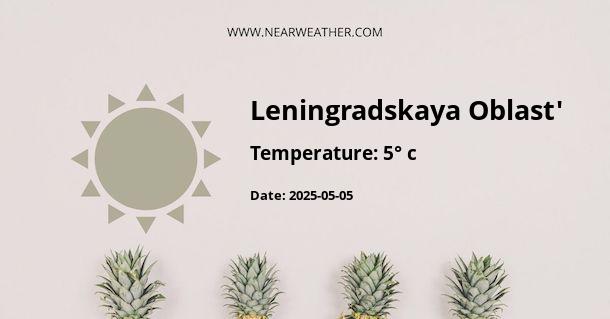 Weather in Leningradskaya Oblast'