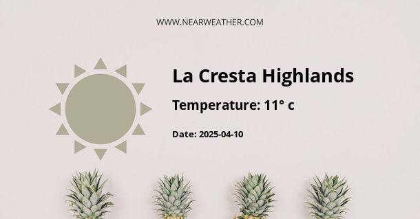 Weather in La Cresta Highlands