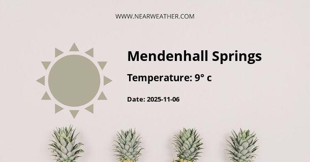 Weather in Mendenhall Springs