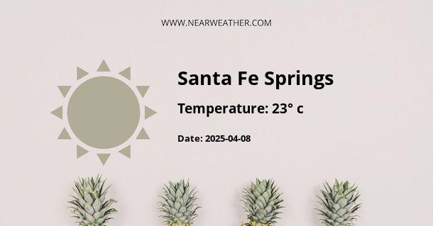 Weather in Santa Fe Springs