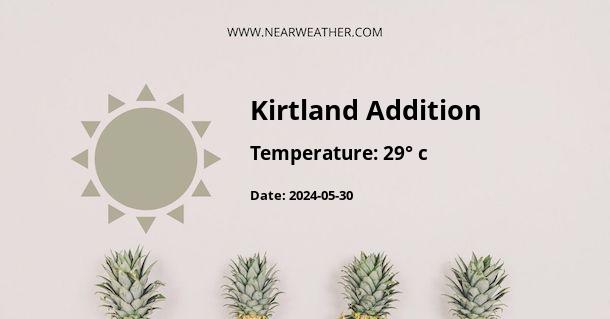 Weather in Kirtland Addition